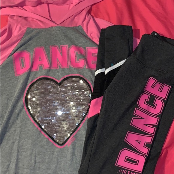 JUSTICE Girls Dance Emoji Shirt 12 14 16 NEW